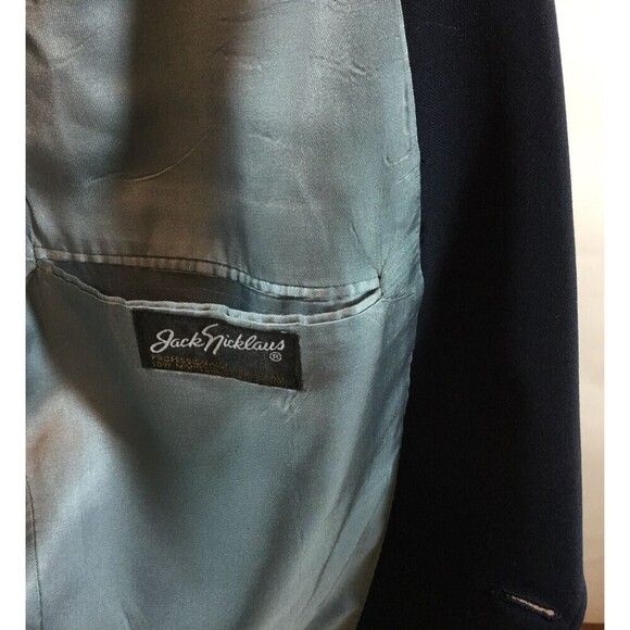 Hart Schaffner‎ Marx Blazer Jacket Jack Nicklaus Blue Navy Sport 42 Gold Buttons - Picture 11 of 11